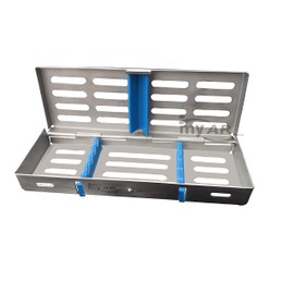 MY AR Store Sterilization Cassette Tray Box Autoclave Premium Design for Dental, Instruments Organizer for 5,7,10,15 and 20 Pieces (5 Pcs Hold Cassette)