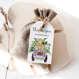 Thank You Gift Tags, Bąby Shower Gifts Party Favors Tags, Kids Birthday Bąby Shower Gift Bags Decorations, Animal Gift Wrapping Paper Tag for Presents, Treat Decor Labels