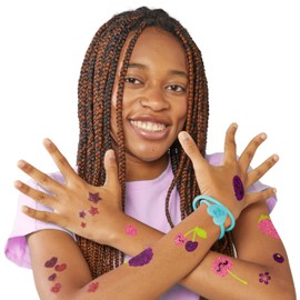 FabLab 24703 Berry Burst Scented Glitter Tattoos, Multi