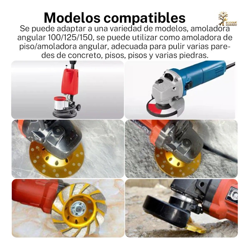 Pack Discos Diamante Copa Amoladora 100 125 150 Granito Mármol
