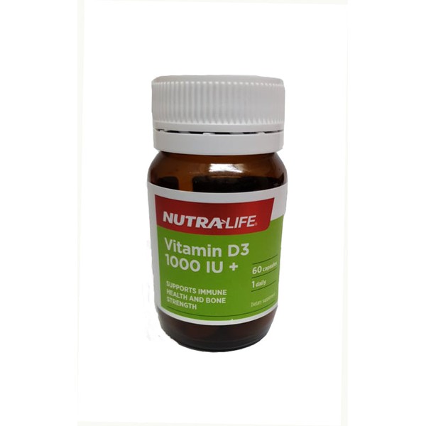 Nutralife Vitamin D3 1000 IU  (60 capsules)