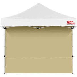 MasterCanopy Instant Gazebo Sidewall Panels Sunwall for 3x3 Pop Up Gazebo, 1 Pack (3x3M,Beige)