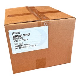 Sterling Foods 4 MRE Chocolate Muffin Trays – 72 Servings (UGR Component) Long Shelf Life Trays