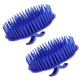Hair Scalp Brush, Segbeauty 2Pcs Palm Massager Shampoo Brushes, Men Beard Comb Scalp Scrubber Floriated Shower Comb for Washing Hair, Pet Shower Grooming, Salon, Travel