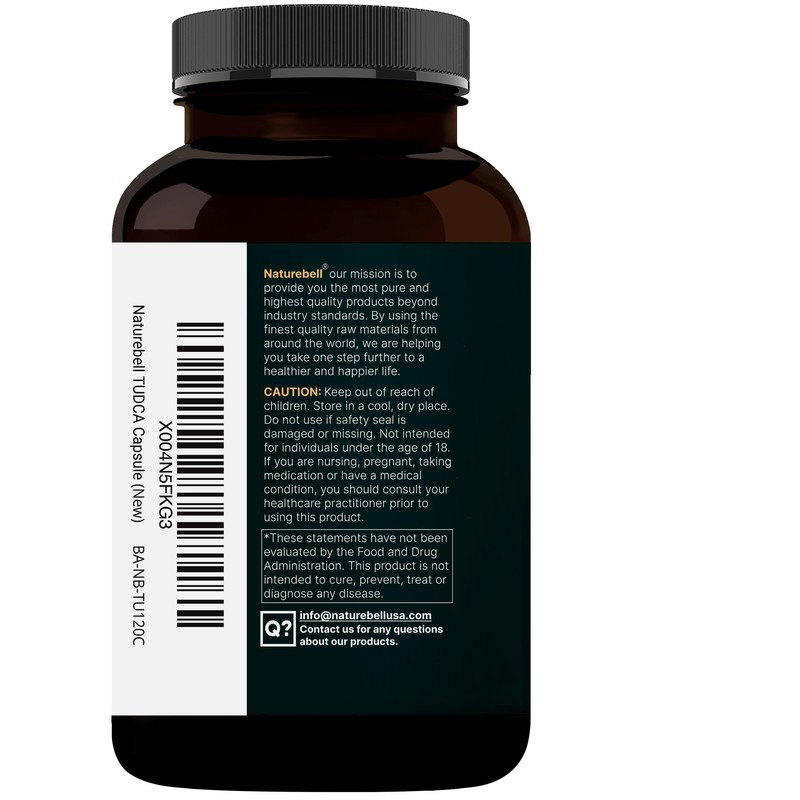 TUDCA 500mg with OX Bile 125mg Per Serving, 120 Capsules
