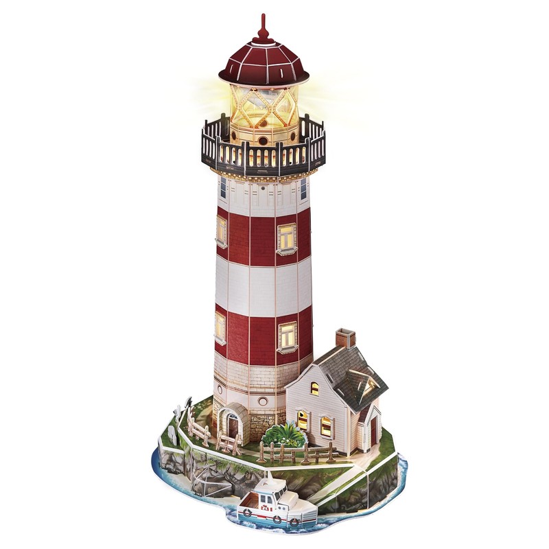 EXPLORA - Faro - Puzzle 3D Luminoso - 540055-72 Pezzi