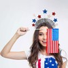 4th of July Headband Glittery Star Hair Bands Red White