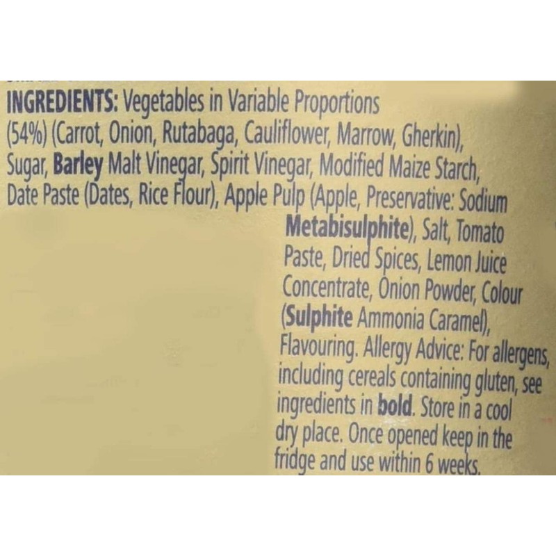 Branston Small Chunk Pickle, 720g, Spreads Easily on Sandwiches, Pack