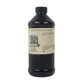 OliveNation French Vanilla Flavoring Extract, Deep Rich Flavoring for Baked Goods, Cakes, Frosting, Fillings, PG Free, Non-GMO, Gluten Free, Kosher, Vegan - 16 ounces