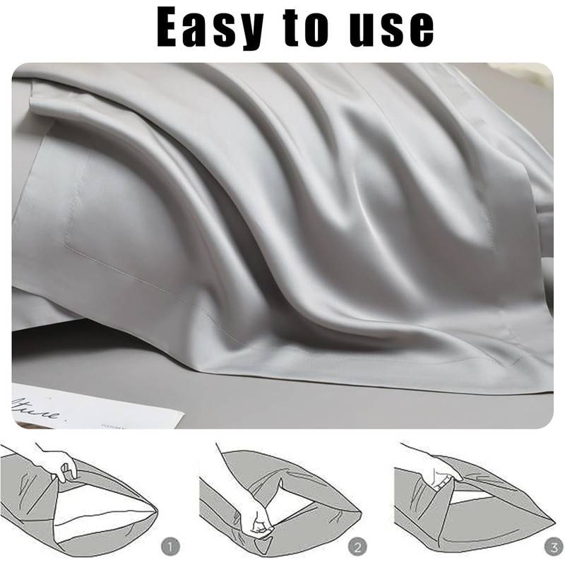 Lyocell Pillowcase for Women Men Pillow Covers for Hair and