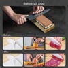Knife Sharpening Stone - Dual Grit Whetstone 400/1000 3000/8000, Knife
