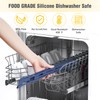 Tomorotec Compact Silicone-Coated Triangle Dish Drying Rack for Sink Corner