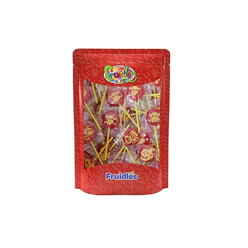 Fruidles Pirates Tattoo Lollipop Suckers Candy, Great for Goody Party