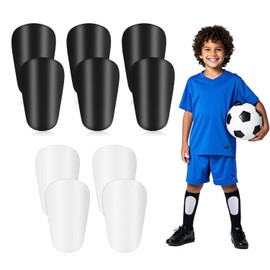 JINHAP 5 Pares de Mini Espinilleras de Fútbol Niño 9.5×6cm, Suave Eva Amortiguadora, Ligeras y Cómodas para Entrenamiento y Partidos, Protección Ideal para Fútbol y Deportes