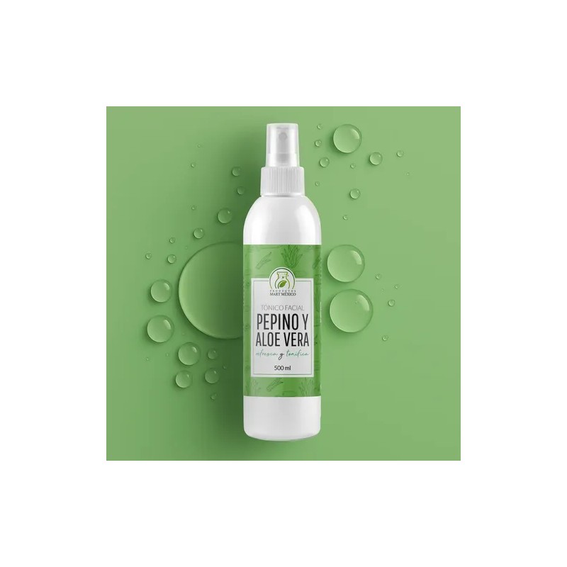 Tónico Facial De Pepino & Aloe Vera Suavizante 500ml