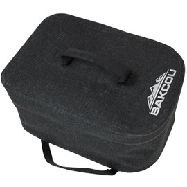 Bakcou | Small Top Pannier Bag w/ 4 Quick Clamps - 12"x8"x6.5" Waterproof Bag, Bike Bag with Water-Tight Zipper - Spacious Bag with Internal Straps for Spare Battery, Rain Gear & Trailside Repair Kit