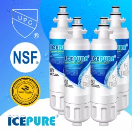IcePure 4 Pack Fit For LG LT700P ADQ36006101 Kenmore 46-9690 Icepure Water Filter