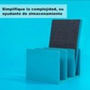 Bookends Simple Style Wide Mouth Design Blue Color Plastic Material