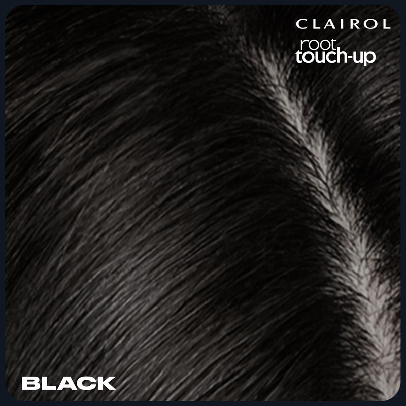 Clairol Root Touch-Up Temporary Concealing Powder, Black Hair Color, Pack