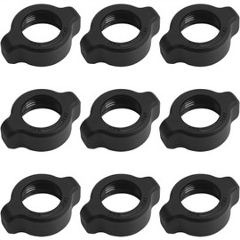 LUORNG - 10 piezas de tuerca de soporte de bola de 17 mm, anillo de fijación de tuercas, tapa de rosca universal, soporte para teléfono perezoso, tuerca de coche, accesorios de computadora