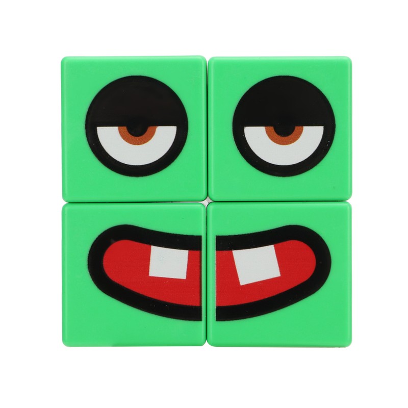 Expressions Matching Cube Face Changing Building Blocks Educational Interactive Toy