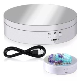 Nierbo Base Giratoria Eléctrica De 3 Velocidades,espejo,soporta 3kg