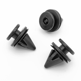 VVO Fasteners- Black Plastic Interior Pillar Trim Clips for Renault Clio, Scenic, (Pack of 10)