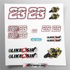 Sticker Set Luca Salvadori 23 Motorcycle Sticker Like a Sir