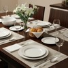 Plastic Woven Place Mats,Non-Slip,Set of 6,Waterproof Wipeable Dining Table Mats