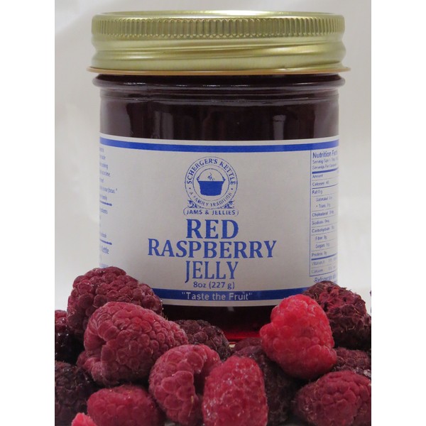 Red Raspberry Jelly, 8 oz