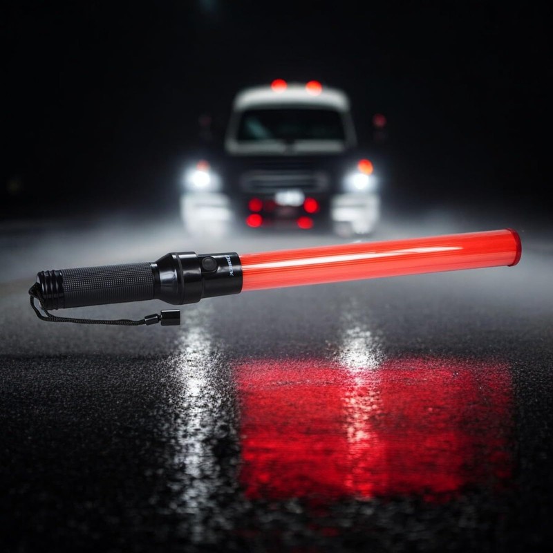 Dorcy 20-Lumen Multi-Function 12-Inch LED Signal Wand with Wrist Strap