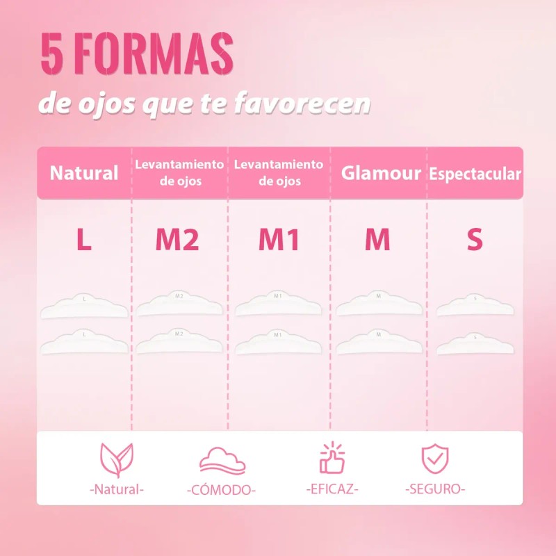 Kit De Pestañas Y Cejas Planchado Diseño Profesional Rizado