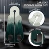Blusabaca 2PCS Car Seat Back Storage Headrest Hooks, Forest Trees