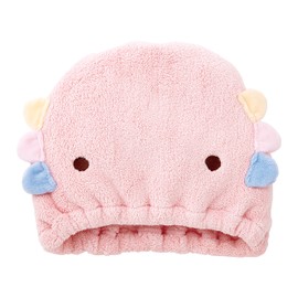 Ribuhaito 17813-23 Hair Cap, Animal Cucumbers, Towel, Wooper, Total Length Approx. 8.7 inches (22 cm), Absorbent, Quick Drying, Soft