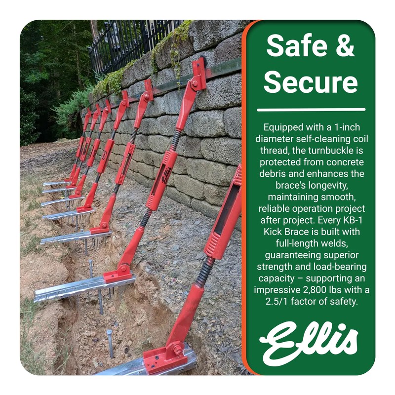 Ellis Manufacturing Company - Kick Brace for Concrete Forms -