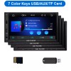 YUANTING 2 Din Car Stereo Radio Player 1080P 7" Screen