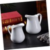 Ciieeo 250ml Ceramic Milk Pitcher Handheld Heat-Resistant Multipurpose for Milk