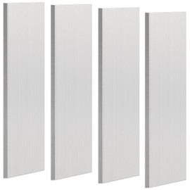 4 Pcs Square Aluminum Flat Bar, 1/8''(3mm) Thickness x 1'' Width x 12'' Length, 6061 General Purpose Plate, T6511 Solid New MLL Stock, for Crafting lndustry, Covered with Protective Film