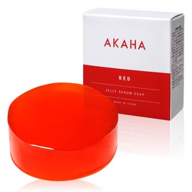 AKAHA Jelly Serum Soap, Cleansing, Sensitive Skin, Dry Skin, Moisturizing, Dullness, Pores, Rough Skin, Aging Care, Astaxanthin, Additive-free, Natural Ingredients, Serum Soap (1 Piece)