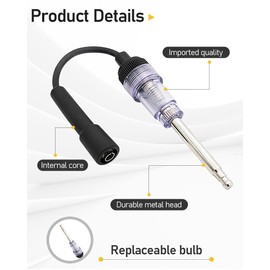 Ignition System Tester, Spark Plug Tester, Ignition Coil Tester, Ignition System Tester for Cars, Motorcycles, Lawnmowers and Small Engines, Universal Use for Internal and External Combustion Engines