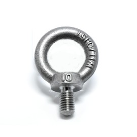 LVINAS M10 Eye Bolts, 2 Pieces, JIS Standard Domestic Eye Bolts, Hanging (SS400/JIS G 3101), Load Capacity 330.7 lbs (150 kg) Engraved (Eye Bolt M10)