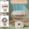 SYBOYEGE 3-Speed USB Desktop Fan with 3600mAh Battery | Quiet