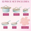 Paris Hilton Epic Nonstick Pots and Pans Set, Multi-layer Nonstick