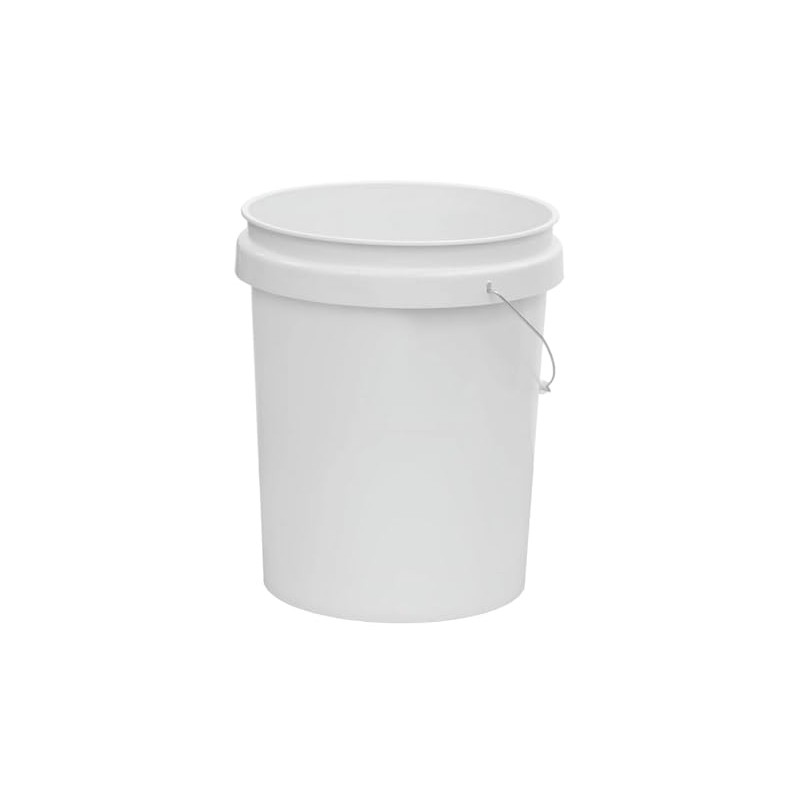 (2 Pack) 5 Gallon Round Utility Bucket, Comfort Handle, Plastic,