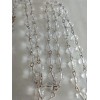 Catholic Clear Glass 5 Decade Rosary