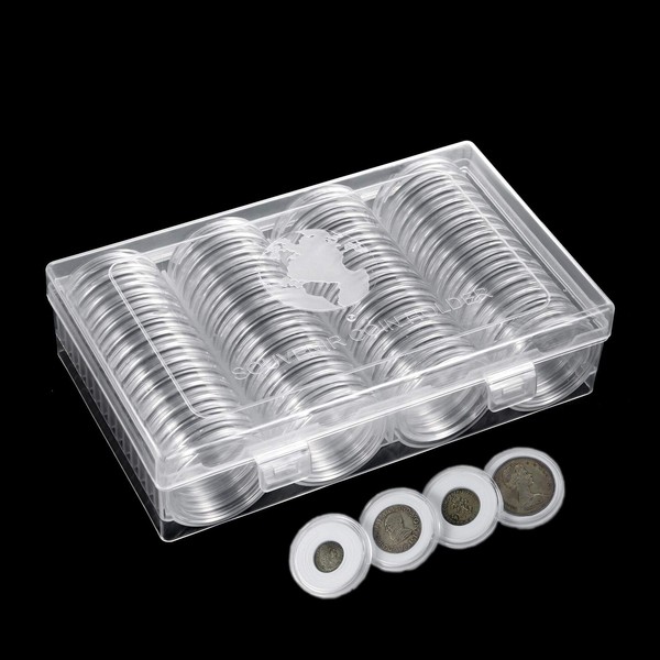 AITIME 41mm Coin Capsules, 60 Pieces Silver Dollar Coin Holders