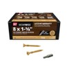 Grip-Rite GRDF158STT1 DeckForce #8 x 1-5/8" Nano Coated Wood Screws,