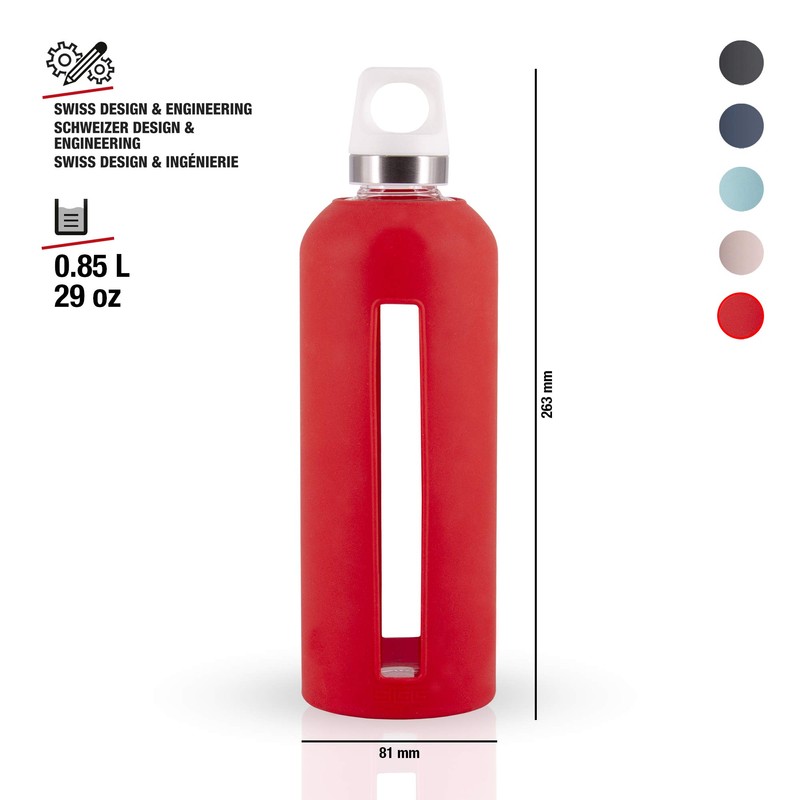 Sigg - Star Water Bottle - BPA-Free, Leak-Proof Glass Bottle,