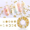 6 Boxes Nail Art Studs - 3D Decorations Alloy Gems