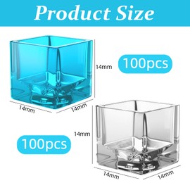 BAMTTOO 200pcs Tattoo Ink Caps Disposable Tattoo Ink Cups Pigment Cap Plastic Tattoo Ink Cup for Tattoo Permanent Makeup Container Cap Tattoo Supplies Tattoo Kits